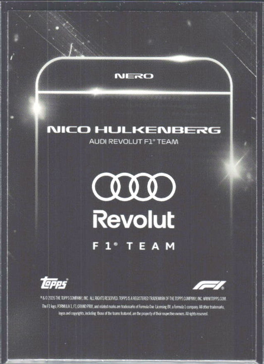 2026 Topps Formula 1 Lights Out Nero Nico Hülkenberg - baksida