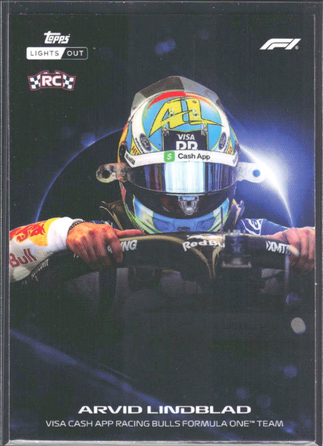 2026 Topps Formula 1 Lights Out Halo Arvid Lindblad - framsida