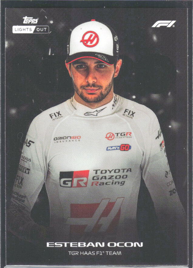 2026 Topps Formula 1 Lights Out Nero Esteban Ocon - framsida