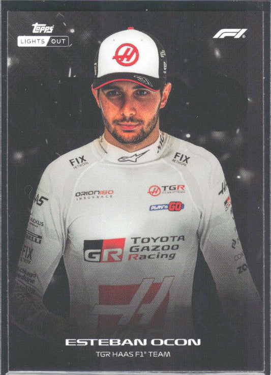 2026 Topps Formula 1 Lights Out Nero Esteban Ocon - framsida