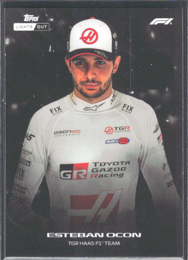 2026 Topps Formula 1 Lights Out Nero Esteban Ocon - framsida