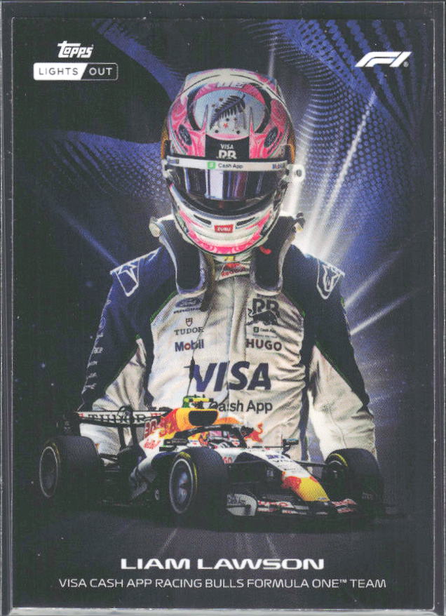 2026 Topps Formula 1 Lights Out Radiance Liam Lawson - framsida