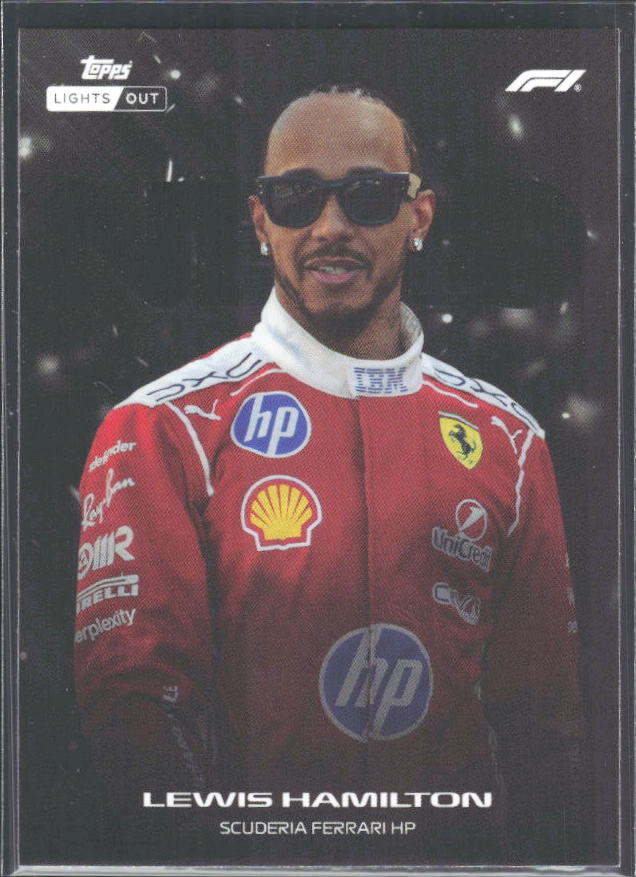 2026 Topps Formula 1 Lights Out Nero Lewis Hamilton - framsida