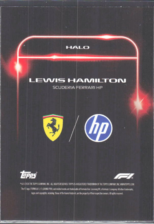 2026 Topps Formula 1 Lights Out Halo Lewis Hamilton - baksida