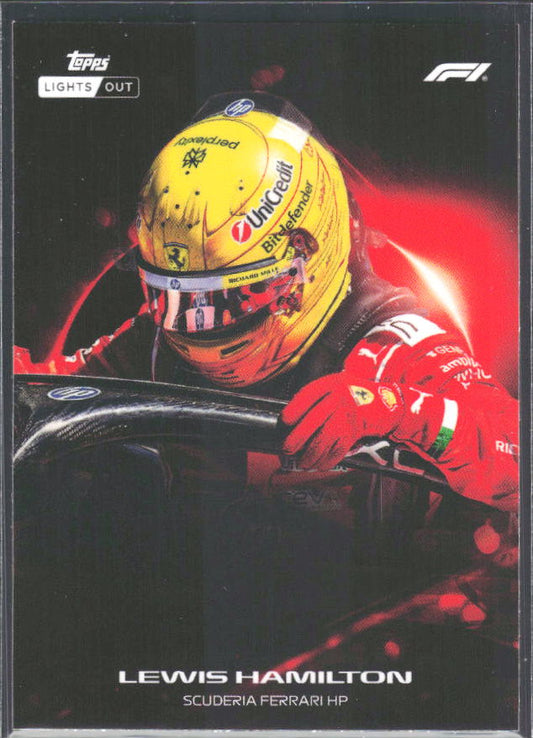 2026 Topps Formula 1 Lights Out Halo Lewis Hamilton - framsida