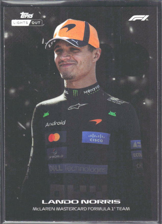 2026 Topps Formula 1 Lights Out Nero Lando Norris - framsida