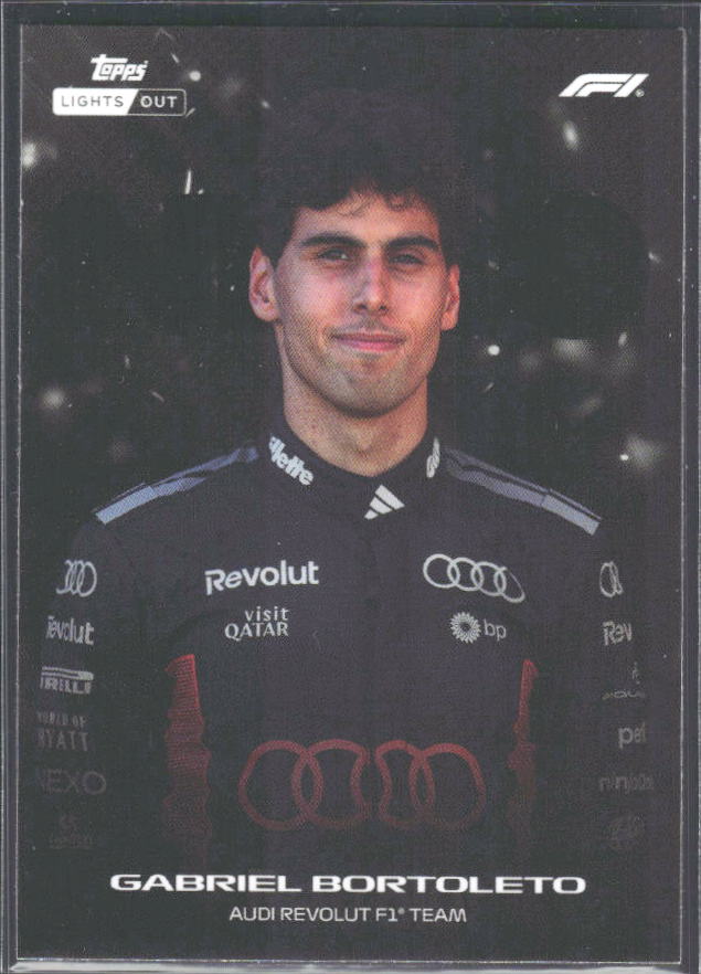 2026 Topps Formula 1 Lights Out Nero Gabriel Bortoleto - framsida