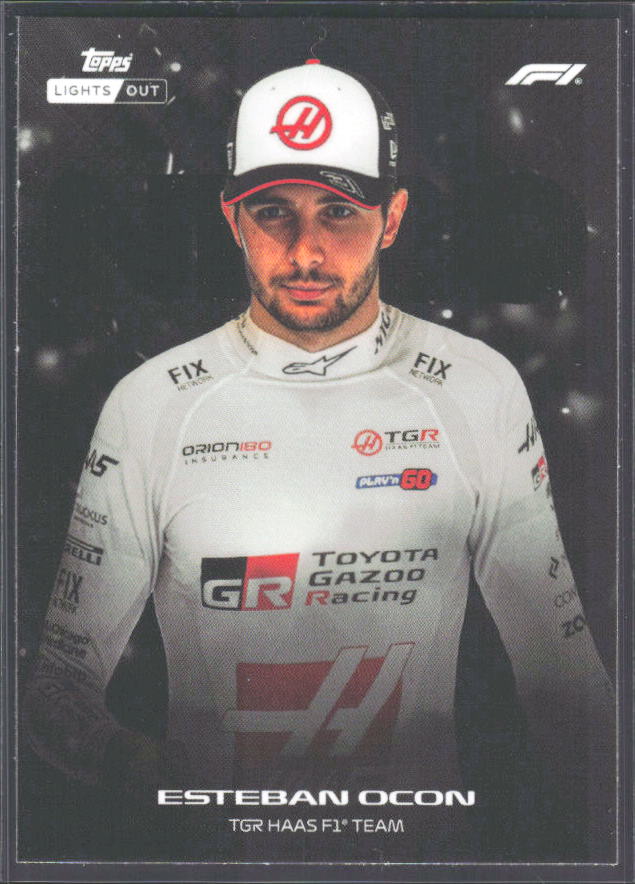 2026 Topps Formula 1 Lights Out Nero Esteban Ocon - framsida