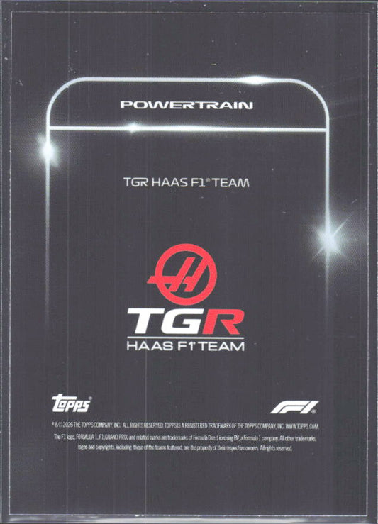2026 Topps Formula 1 Lights Out Powertrain Ayao Komatsu / Esteban Ocon / Oliver Bearman - baksida