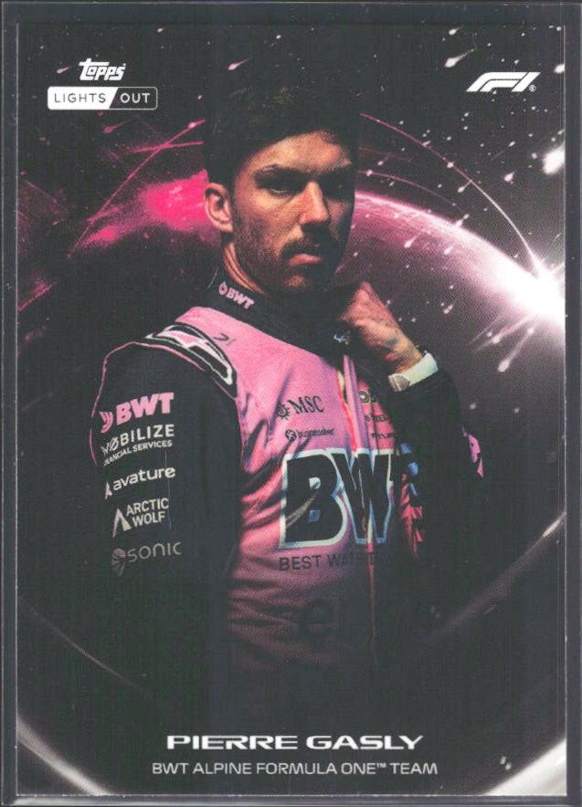 2026 Topps Formula 1 Lights Out Lights Out Pierre Gasly - framsida