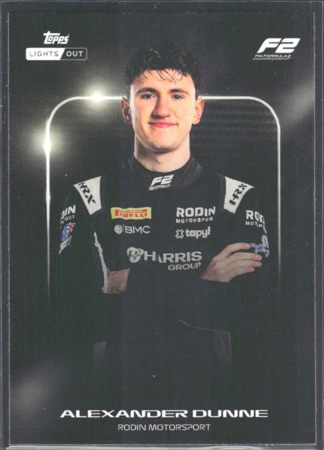 2026 Topps Formula 1 Lights Out Next Gen Alexander Dunne - framsida