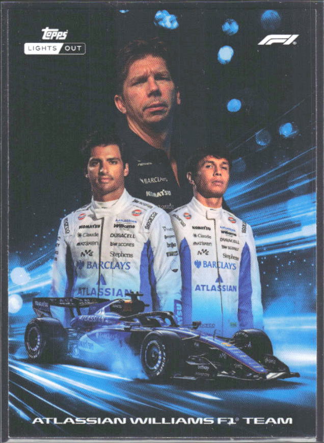 2026 Topps Formula 1 Lights Out Powertrain James Vowles / Alex Albon / Carlos Sainz - framsida