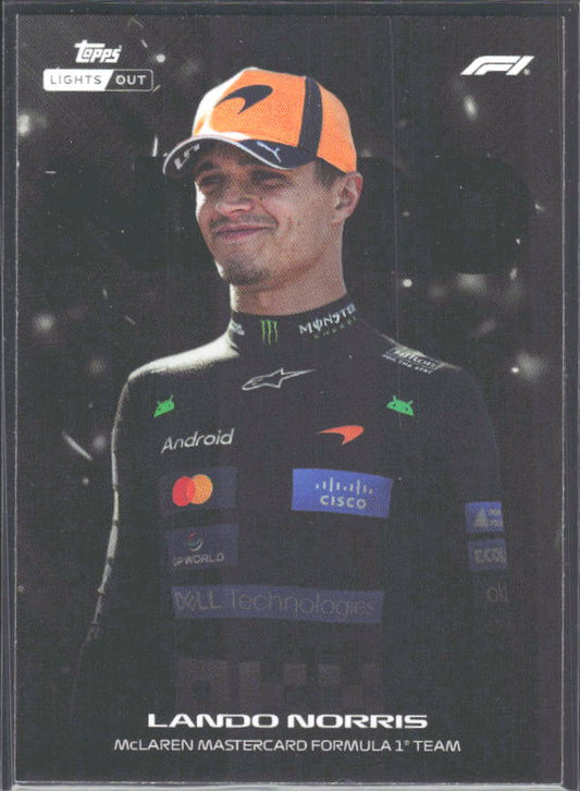 2026 Topps Formula 1 Lights Out Nero Lando Norris - framsida