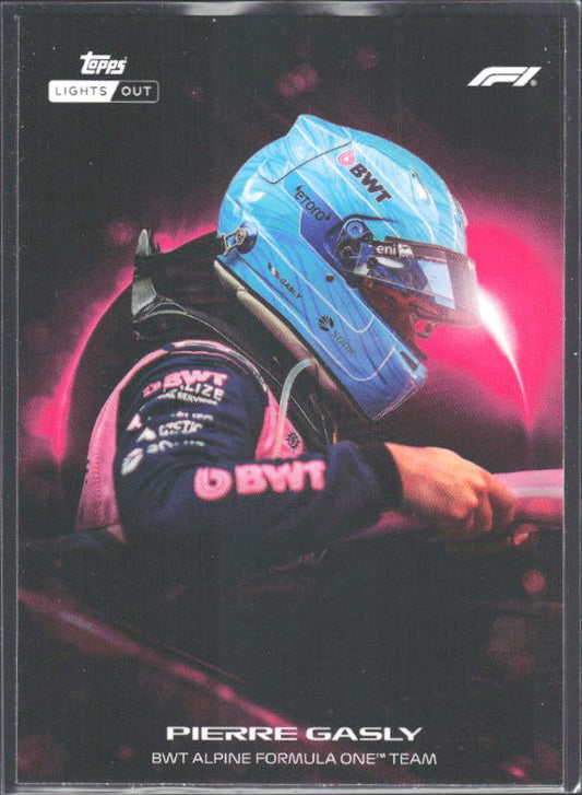 2026 Topps Formula 1 Lights Out Halo Pierre Gasly - framsida