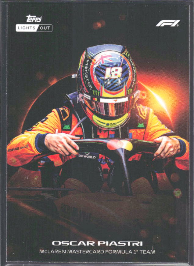 2026 Topps Formula 1 Lights Out Halo Oscar Piastri - framsida
