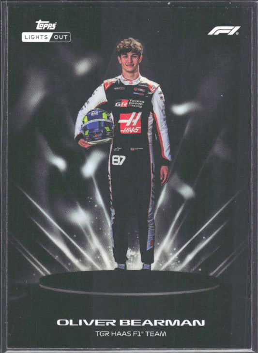 2026 Topps Formula 1 Lights Out Lumina Oliver Bearman - framsida