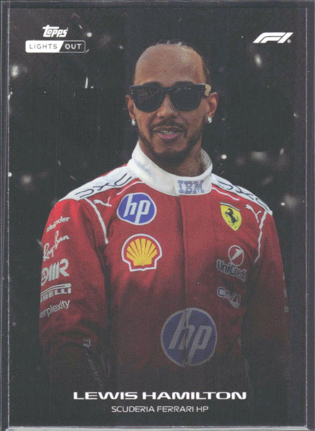 2026 Topps Formula 1 Lights Out Nero Lewis Hamilton - framsida