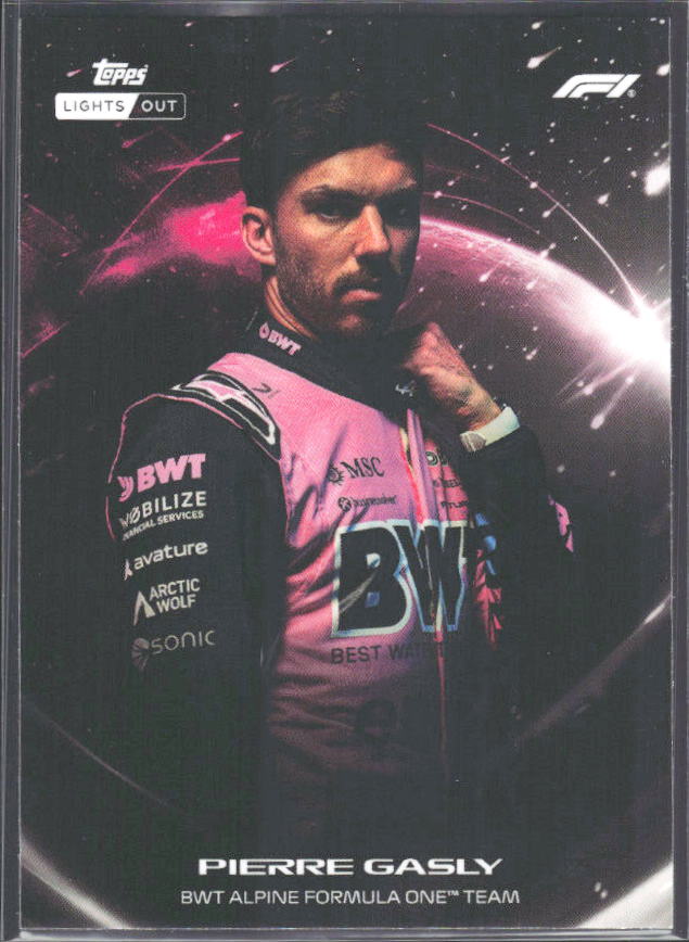 2026 Topps Formula 1 Lights Out Lights Out Pierre Gasly - framsida