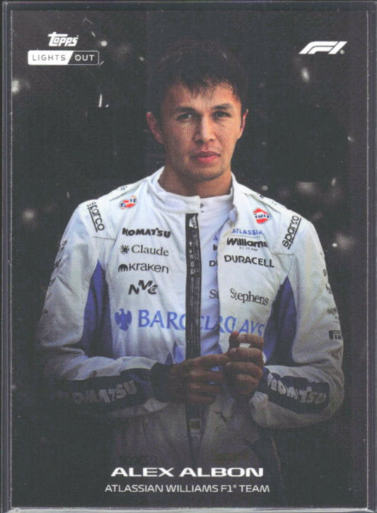 2026 Topps Formula 1 Lights Out Nero Alex Albon - framsida
