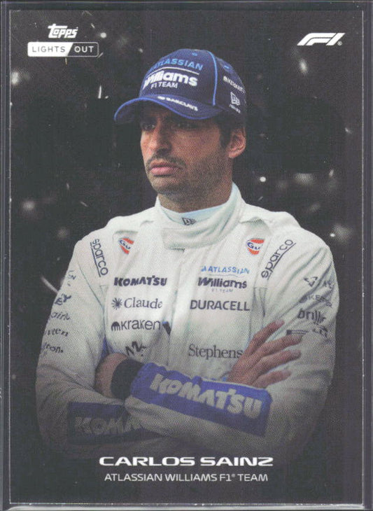 2026 Topps Formula 1 Lights Out Nero Carlos Sainz - framsida