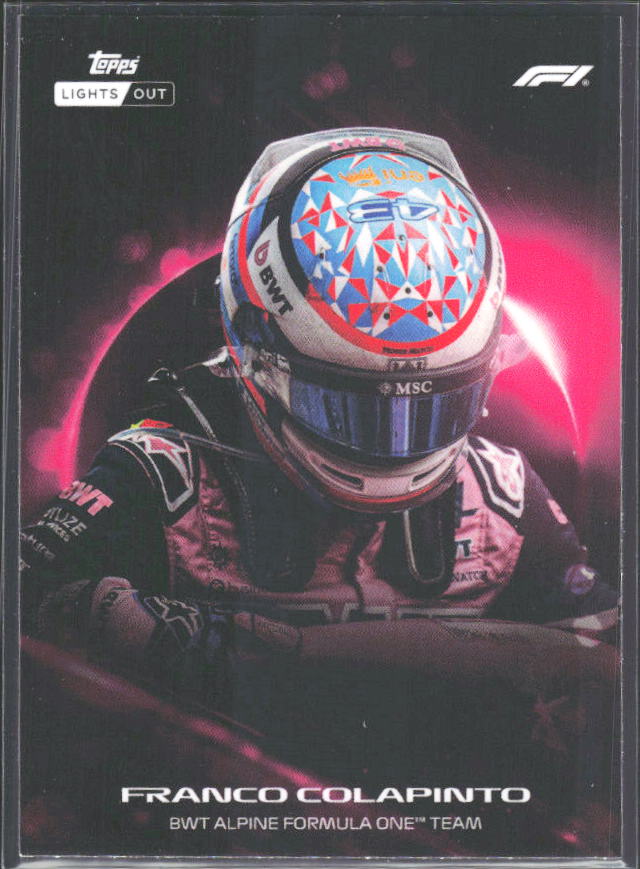 2026 Topps Formula 1 Lights Out Halo Franco Colapinto - framsida