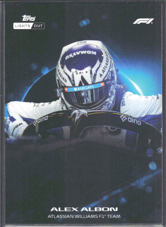 2026 Topps Formula 1 Lights Out Halo Alex Albon - framsida