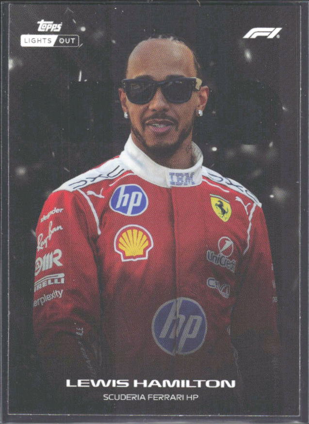 2026 Topps Formula 1 Lights Out Nero Lewis Hamilton - framsida