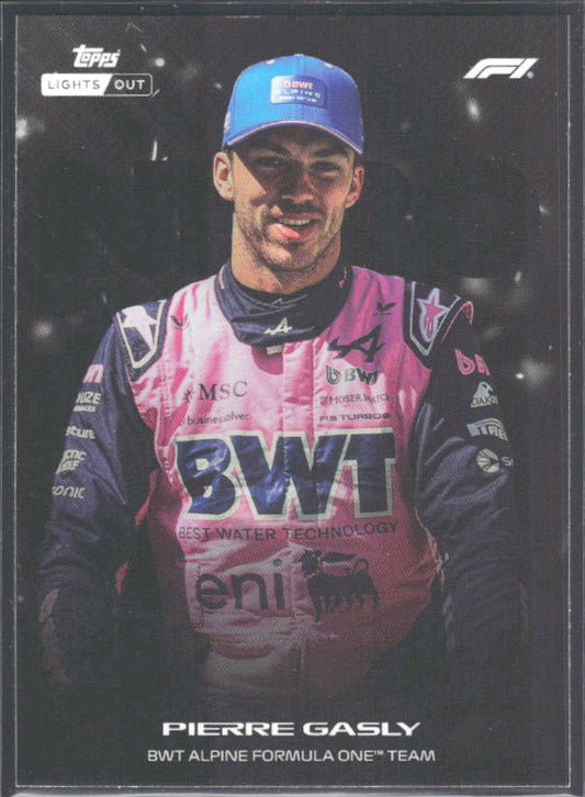 2026 Topps Formula 1 Lights Out Nero Pierre Gasly - framsida