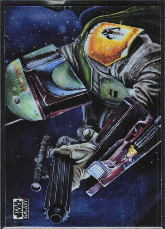 2026 Topps Star Wars Chrome Galaxy #B1 Boba Fett - framsida