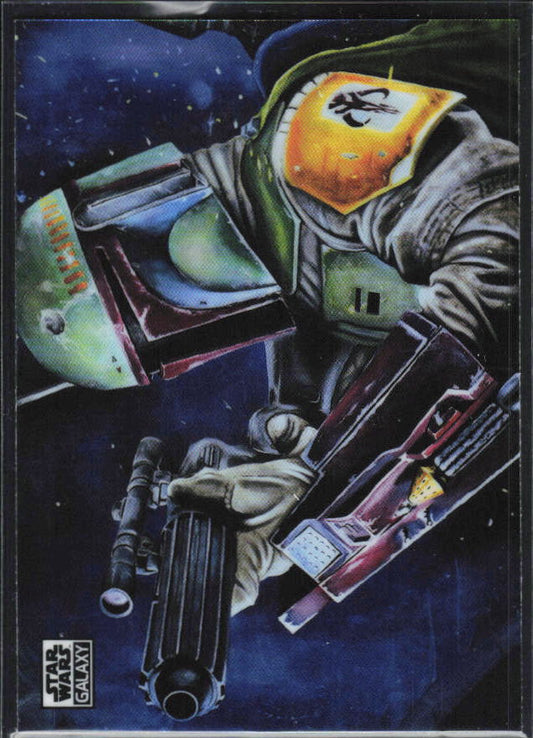2026 Topps Star Wars Chrome Galaxy #B1 Boba Fett - framsida