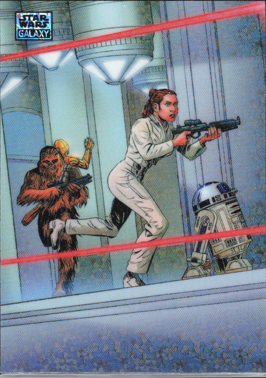 2026 Topps Star Wars Chrome Galaxy #24 Cloud City Escape - framsida