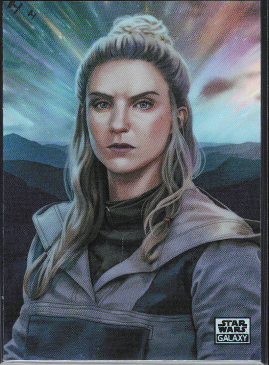 2026 Topps Star Wars Chrome Galaxy #62 Vel Sartha Refractor - framsida