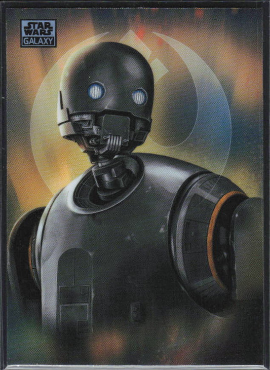 2026 Topps Star Wars Chrome Galaxy #ARQ-2 K-2SO Rogue One: A Star Wars Story 10 Year Anniversary Original Art - framsida