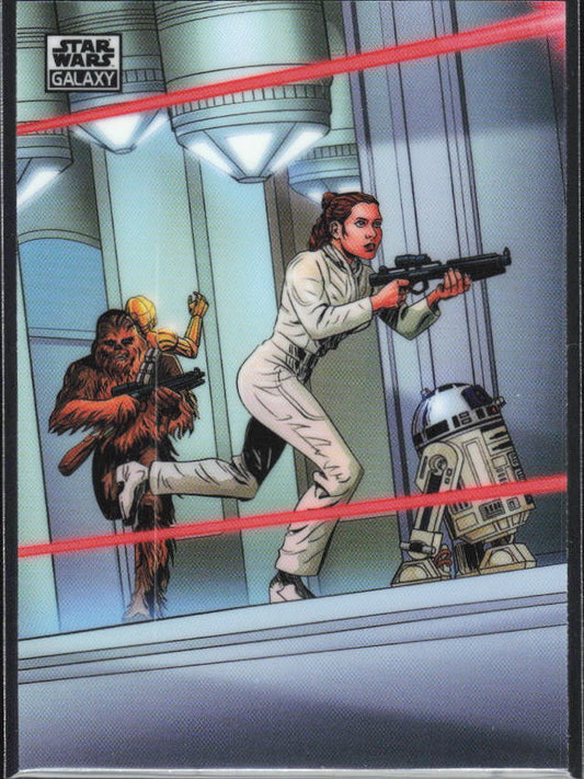 2026 Topps Star Wars Chrome Galaxy #24 Cloud City Escape - framsida