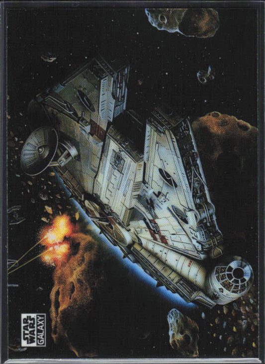 2026 Topps Star Wars Chrome Galaxy #66 Through the Asteroid Field - framsida