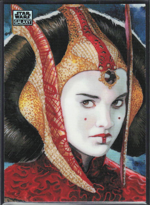 2026 Topps Star Wars Chrome Galaxy #17 The Queen of Naboo Refractor - framsida