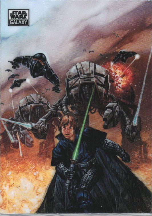 2026 Topps Star Wars Chrome Galaxy #97 A New Day for Luke Skywalker - framsida