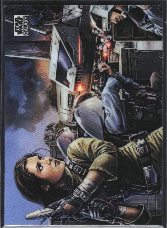 2026 Topps Star Wars Chrome Galaxy #74 Fighting Back - framsida