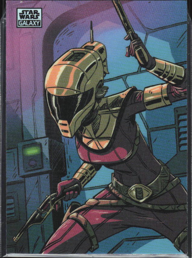 2026 Topps Star Wars Chrome Galaxy #83 Zorii Bliss Refractor - framsida