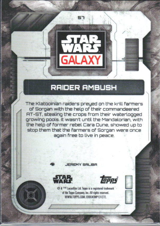 2026 Topps Star Wars Chrome Galaxy #51 Raider Ambush - baksida