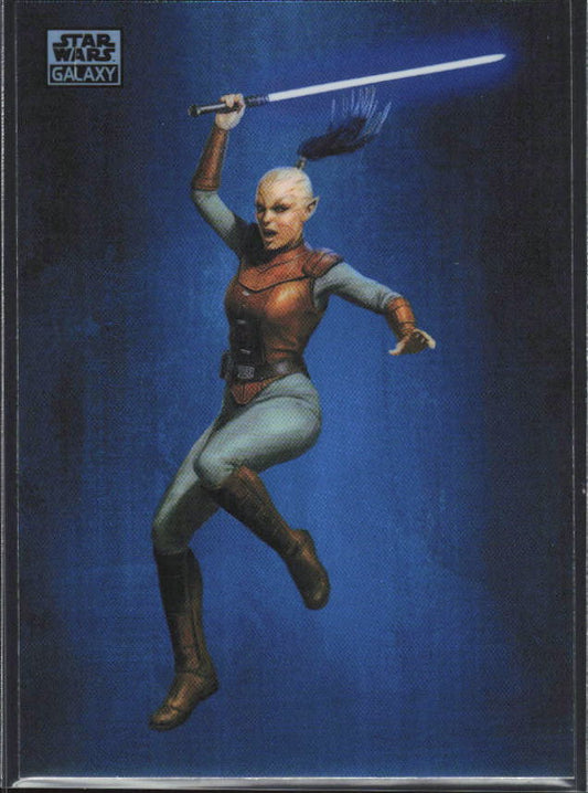 2026 Topps Star Wars Chrome Galaxy #KOTOR-6 Juhani Knights of the Old Republic Original Art - framsida