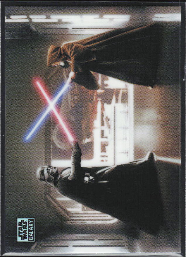 2026 Topps Star Wars Chrome Galaxy #85 Death Star Duel Refractor - framsida