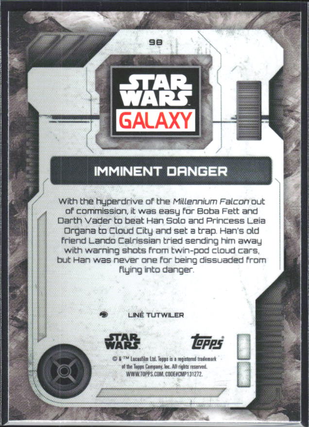 2026 Topps Star Wars Chrome Galaxy #90 Imminent Danger - baksida