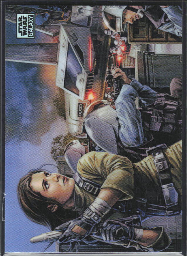 2026 Topps Star Wars Chrome Galaxy #74 Fighting Back Refractor - framsida