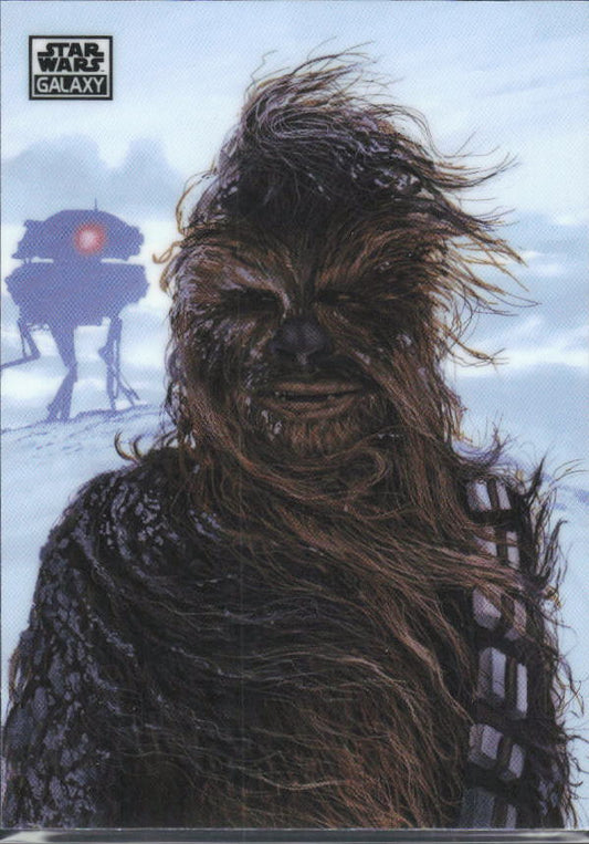 2026 Topps Star Wars Chrome Galaxy #10 Chewbacca on Hoth - framsida