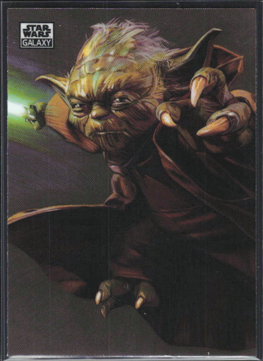 2026 Topps Star Wars Chrome Galaxy #48 Grand Master Yoda - framsida