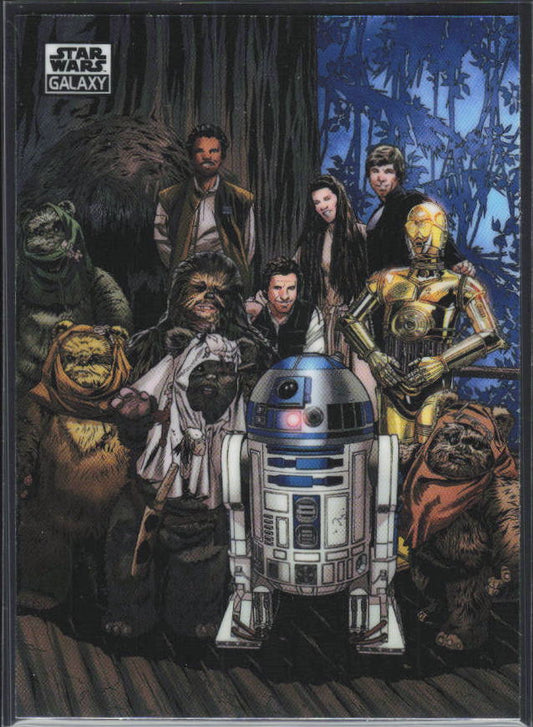 2026 Topps Star Wars Chrome Galaxy #78 Celebration on Endor - framsida