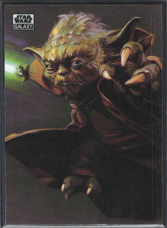 2026 Topps Star Wars Chrome Galaxy #48 Grand Master Yoda - framsida