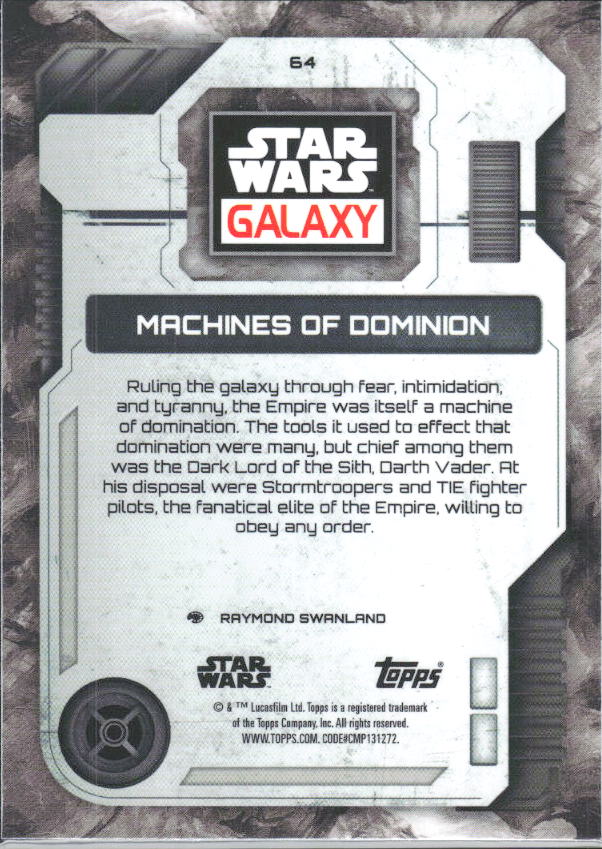 2026 Topps Star Wars Chrome Galaxy #64 Machines of Dominion - baksida