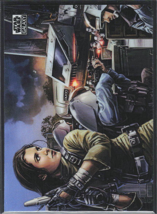 2026 Topps Star Wars Chrome Galaxy #74 Fighting Back - framsida